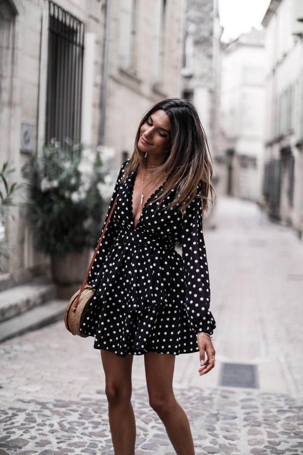 Robe noir 2025 a petit pois