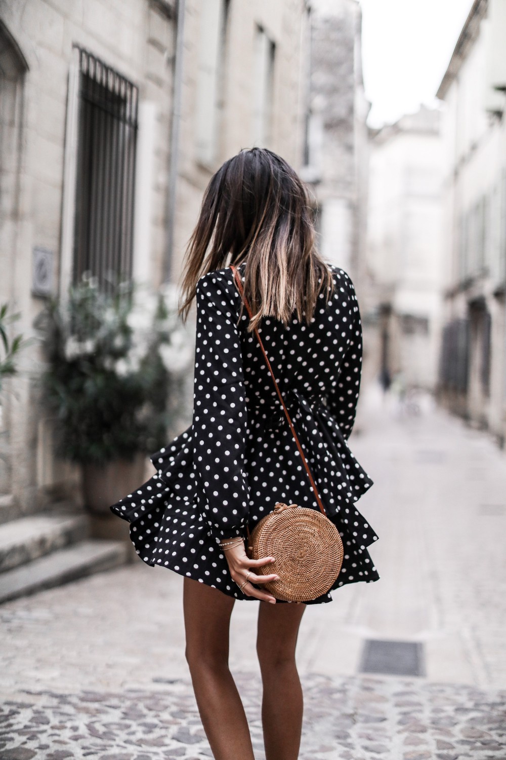 Robe chic à pois new arrivals